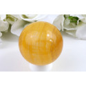 Koule žlutý fluorit 61 mm, 374 g - medový lesk