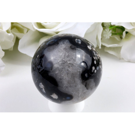 Koule černý třešňový achát 61mm - leštěná koule | Shop