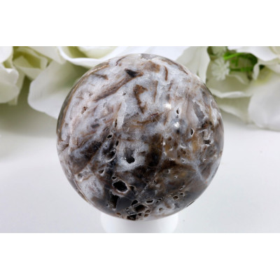 Koule sfalerit 65 mm | Černá koule s kresbou | Brazílie