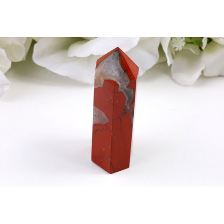Červený jaspis obelisk 80mm - špice z Číny | 81g