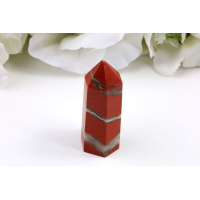 Červený jaspis obelisk 70mm - špice z Číny | 63g