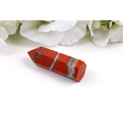 Červený jaspis obelisk 70mm - špice z Číny | 63g