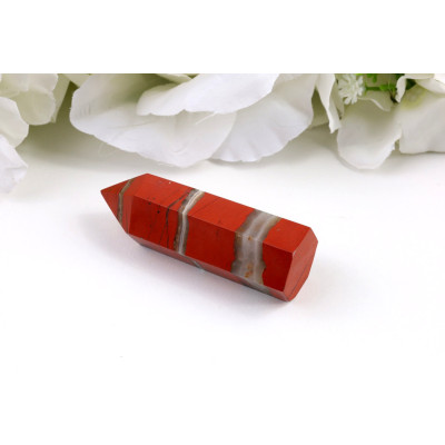 Červený jaspis obelisk 70mm - špice z Číny | 63g
