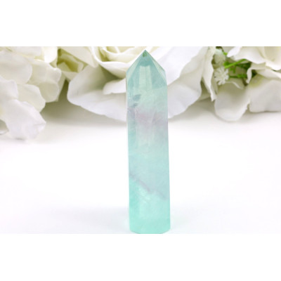 Obelisk Zelený Fluorit 104mm | Harmonizující Dekorace