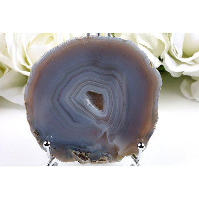 Achátový plátek 106x105 mm | Brazílie | Levné minerály