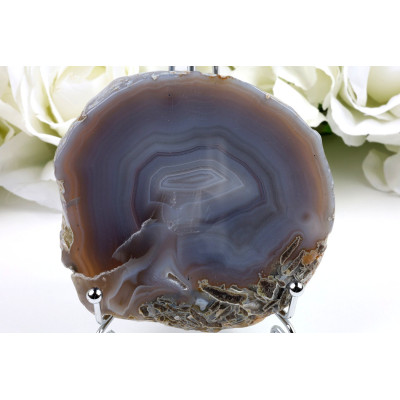 Achátový plátek 106x105 mm | Brazílie | Levné minerály