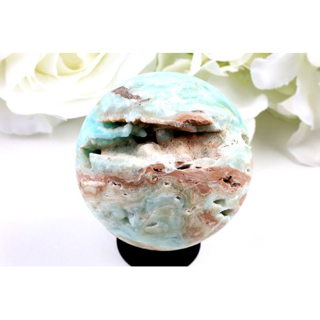 Koule Hemimorfit 65 mm - Modrý kámen Vodnáře z Číny