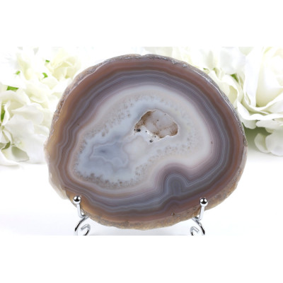 Achátový plátek 145x125 mm | Brazilský achát č. 682