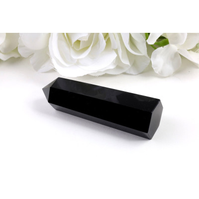 Obelisk Černý obsidián 88x28x25 mm | Leštěný kámen