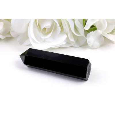 Obelisk Černý obsidián 92x27x23 mm | Leštěný kámen