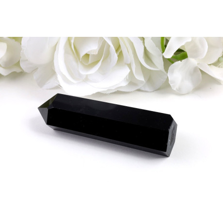 Obelisk Černý obsidián 92x27x23 mm | Leštěný kámen