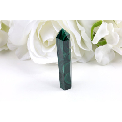 Obelisk malachit 79x14x12 mm - zelený kámen harmonie