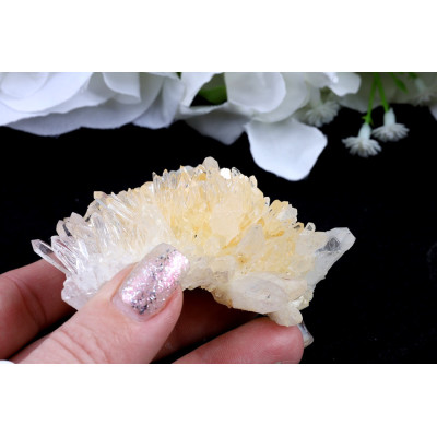 Křišťálová Drúza Sichuan 92g - Čistota a Jas