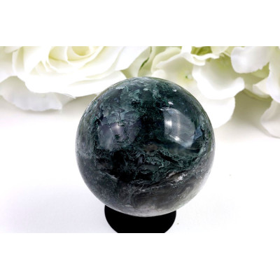 Koule mechový achát 60 mm – originální přírodní dekorace