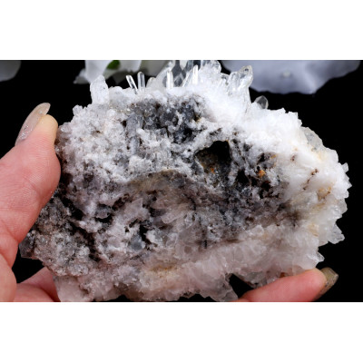 Křišťálová Drúza Sichuan 224g - Bílá Krása