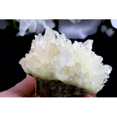 Křišťálová Drúza Sichuan 498g - Průhledná Krása