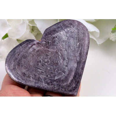 Srdce fialová slída č. 768 | 79x68x22 mm | 147 g