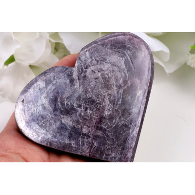 Srdce fialová slída č. 768 | 79x68x22 mm | 147 g