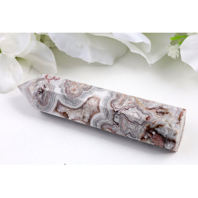 Obelisk Mexický achát 100x26x22 mm - Leštěný kámen