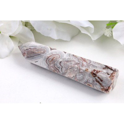 Obelisk Mexický achát 100x26x22 mm - Leštěný kámen