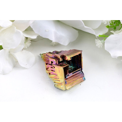 Bismutová věž 59mm - Měděno-zlatavá duha 70g