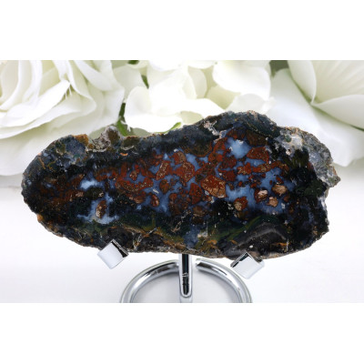 Purbalingga achát 110mm - Plátky z Indonésie 114g