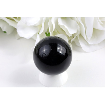 Černý obsidián koule 43 mm - ochrana a harmonie