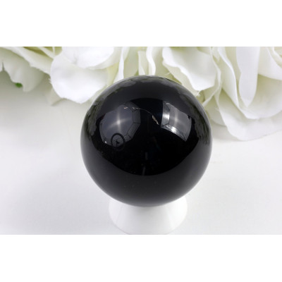 Koule černý obsidián 53 mm | Mexiko | 182 g