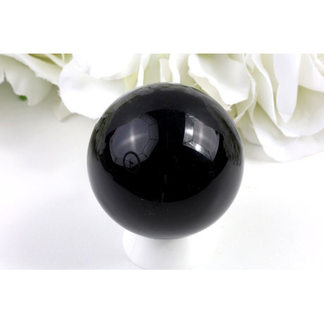 Koule černý obsidián 54 mm, 200 g - mexický minerál