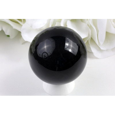 Koule černý obsidián 58 mm, 238 g - mexický minerál