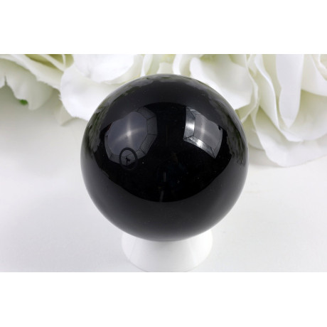 Koule černý obsidián 58 mm, 238 g - mexický minerál