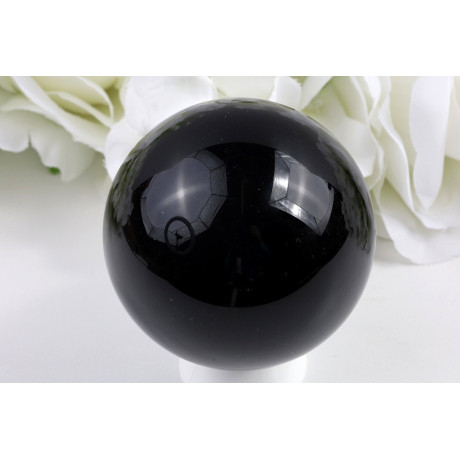 Černý obsidián koule 6.5 cm | Mexiko