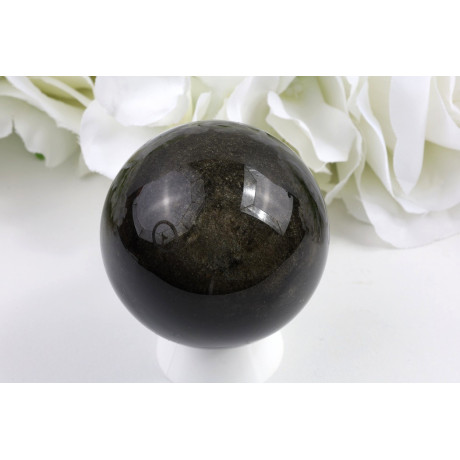 Koule Zlatý obsidián 56 mm | Levné minerály