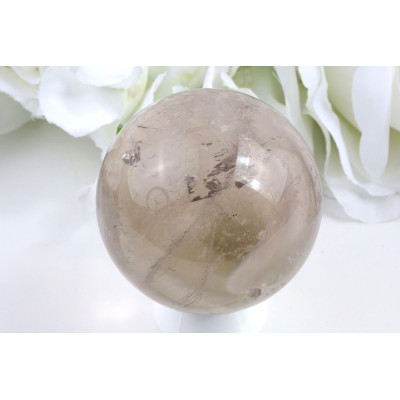 Koule Záhněda 6.1 cm - přírodní kouřový křemen