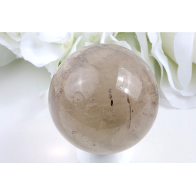 Koule Záhněda 6.1 cm - přírodní kouřový křemen