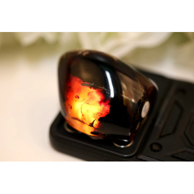 Modrý jantar 64g - UV aktivní Sumatra | Levnemineraly