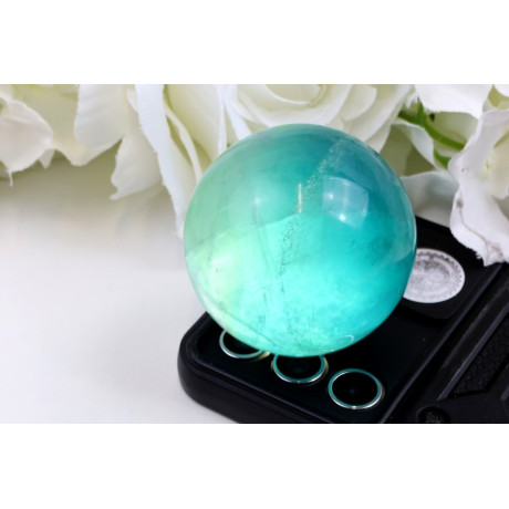 Koule fluorit 55 mm Brazílie - tmavě modrá energie