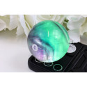 Koule fluorit 59 mm Brazílie - zeleno-modrá harmonie