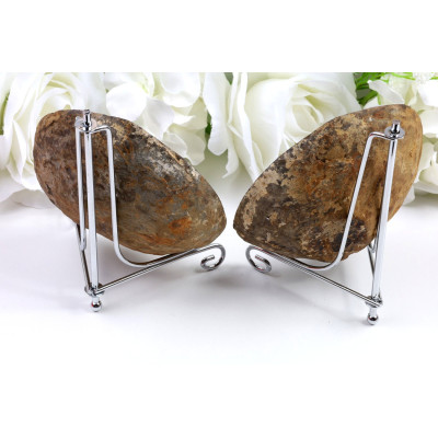 2x Plátek Septárie 103x105x37 mm | Madagaskar