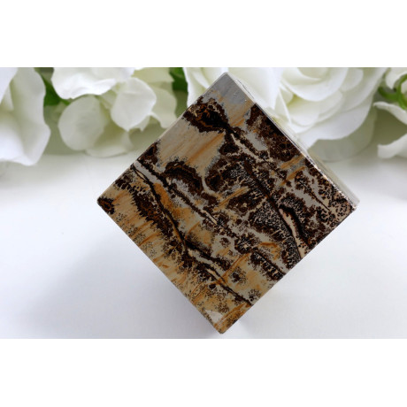 Kostka obrázkový jaspis 58x59x59 mm | Dekorace