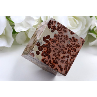 Kostka obrázkový jaspis 61x61x61 mm | Dekorace