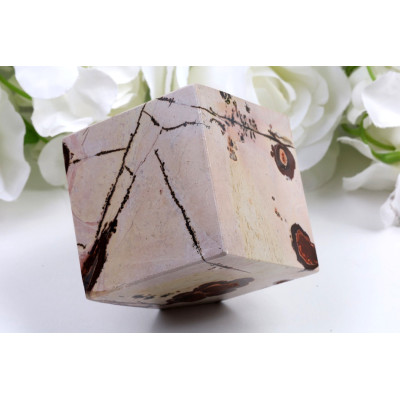 Kostka obrázkový jaspis 61x61x61 mm | Dekorace