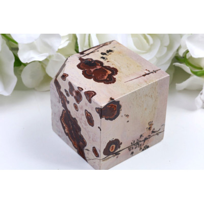 Kostka obrázkový jaspis 61x61x61 mm | Dekorace