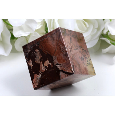 Kostka obrázkový jaspis 59x59x60 mm | Dekorace