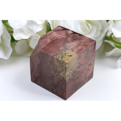 Kostka obrázkový jaspis 59x59x60 mm | Dekorace