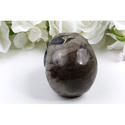 Lebka fluoresčenční achát 85x66x60mm - originální kus