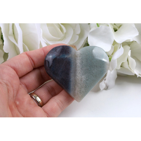 Srdce Trolleit 57x50x15 mm č.902 - bicolor vzácný