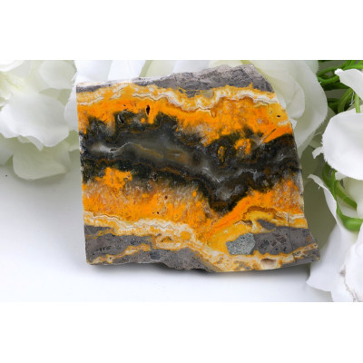 Čmeláčí jaspis plátek 82x70x11 mm | levnemineraly.cz