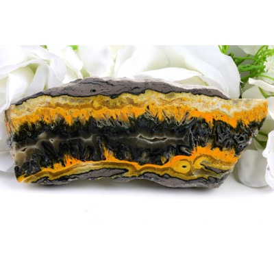 Plátek Čmeláčí jaspis č. 913 (180x67x12 mm) | Levné Minerály