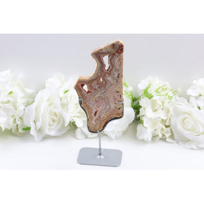 Plátek Krajkový achát 178x84x9 mm | Levné Minerály